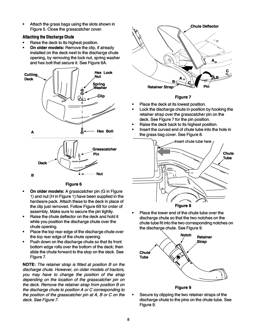 Cub Cadet 190- 670-100, 190-678-100, 190-670-100 manual Attaching the Discharge Chute 