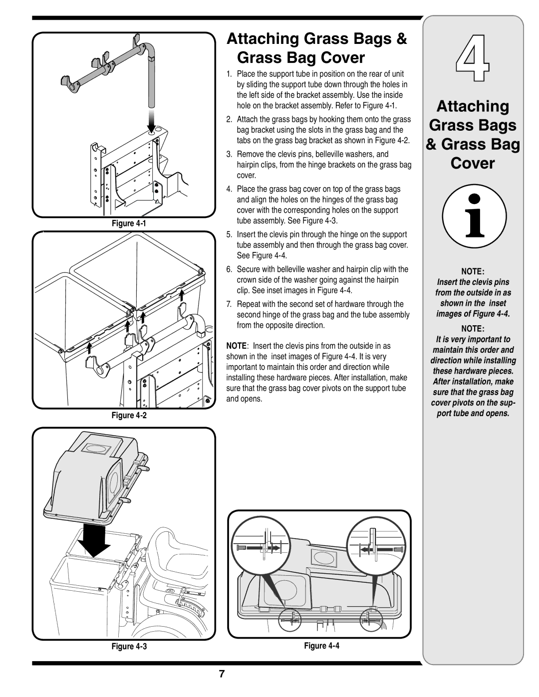 Cub Cadet 19A70001000 warranty Attaching Grass Bags & Grass Bag Cover, Attaching Grass Bags Grass Bag Cover 