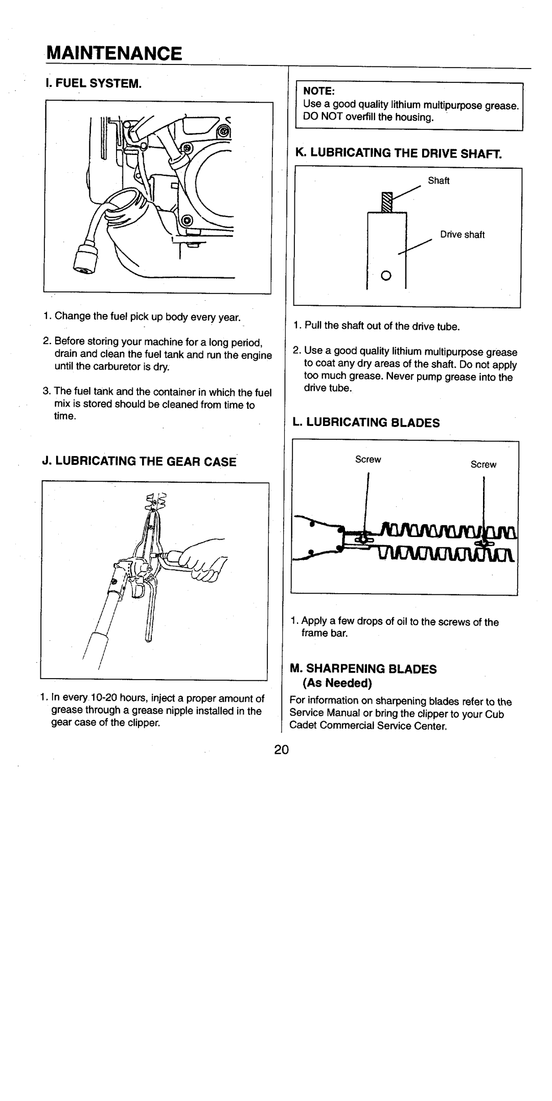 Cub Cadet 19EHC manual 