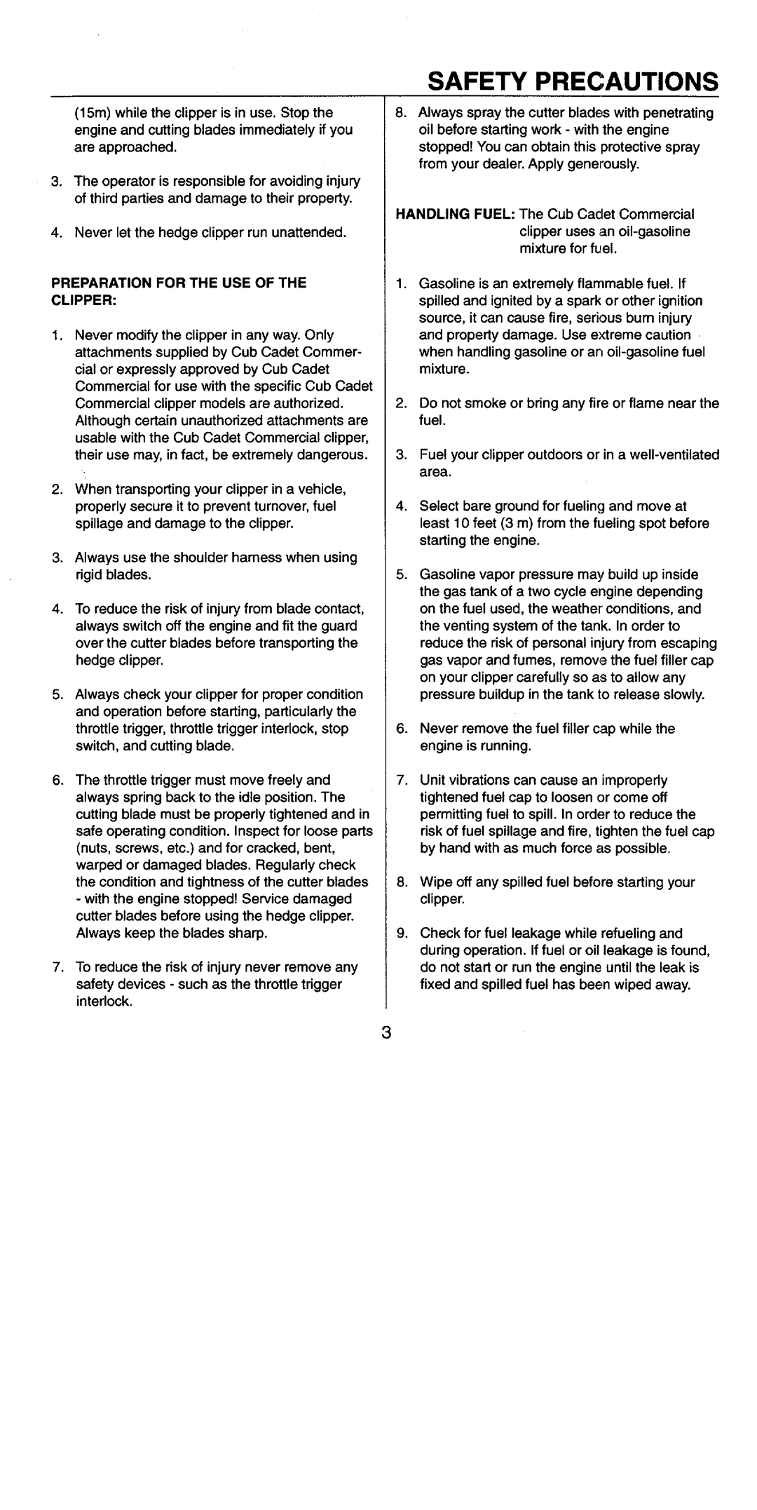 Cub Cadet 19EHC manual 