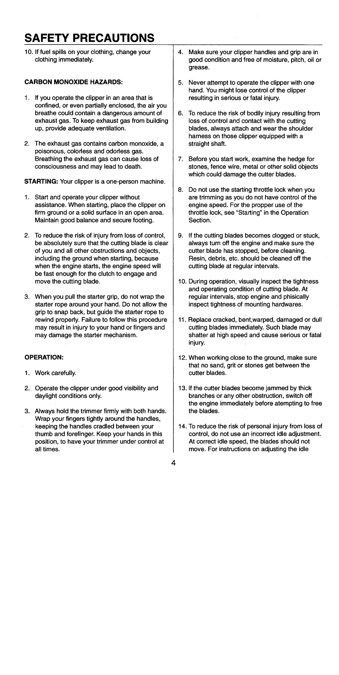 Cub Cadet 19EHC manual 
