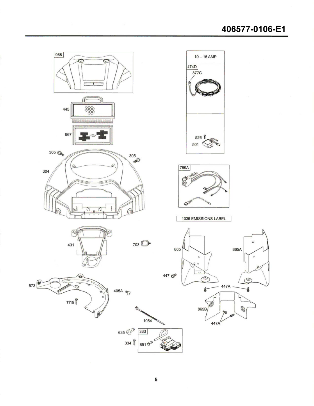 Cub Cadet 20HP Z-Force 44 manual 406577-0106-E1 