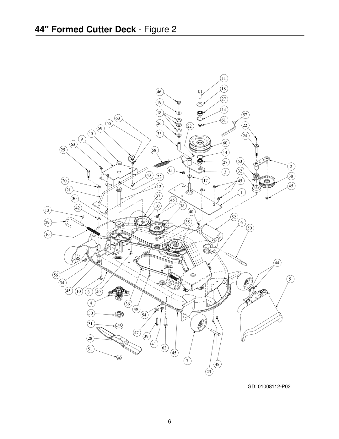 Cub Cadet 20HP Z-Force 44 manual GD 01008112-P02 