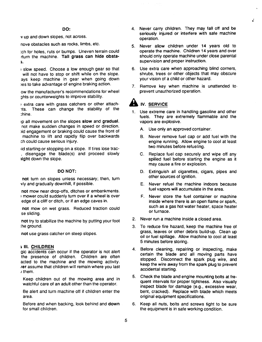 Cub Cadet 2135, 2130 manual 