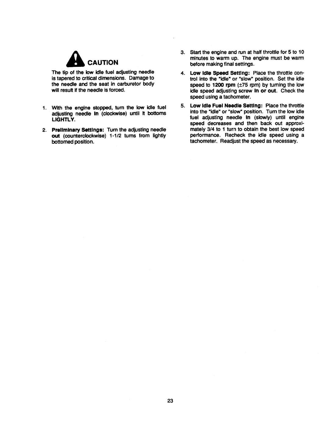 Cub Cadet 2185 manual 