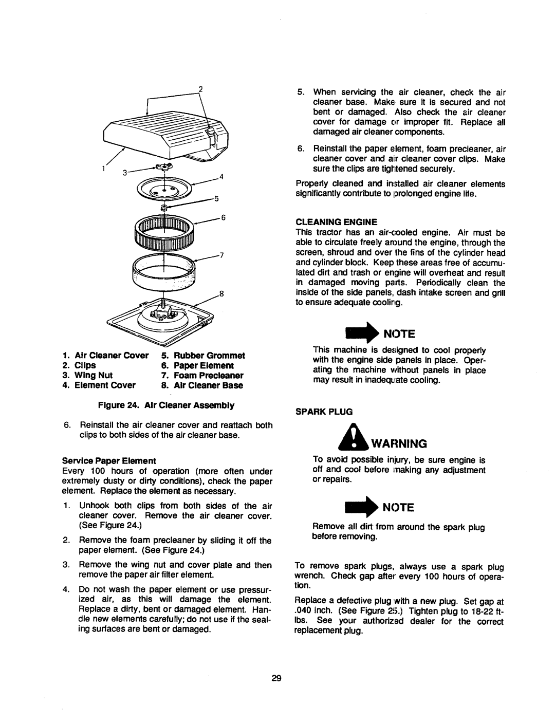 Cub Cadet 2185 manual 