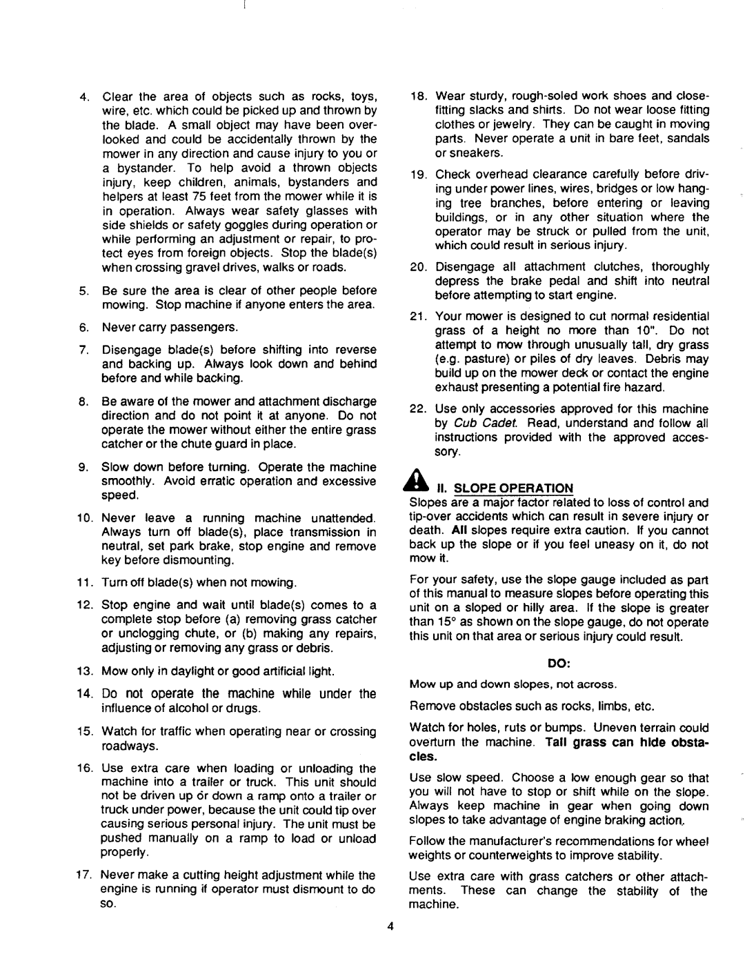 Cub Cadet 2186 manual 