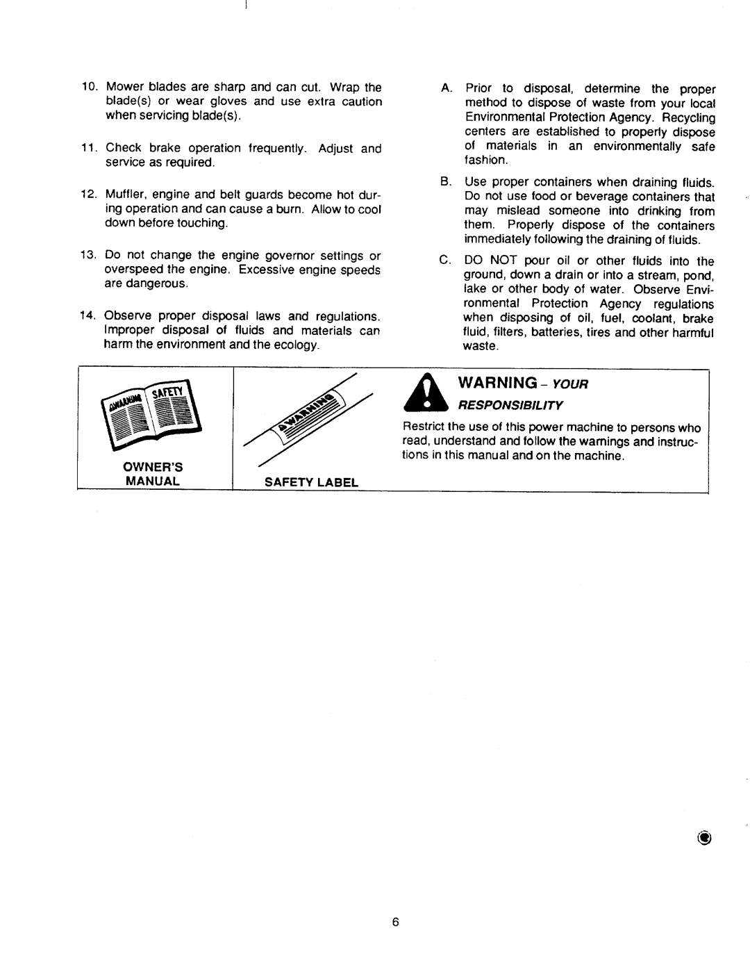Cub Cadet 2186 manual 