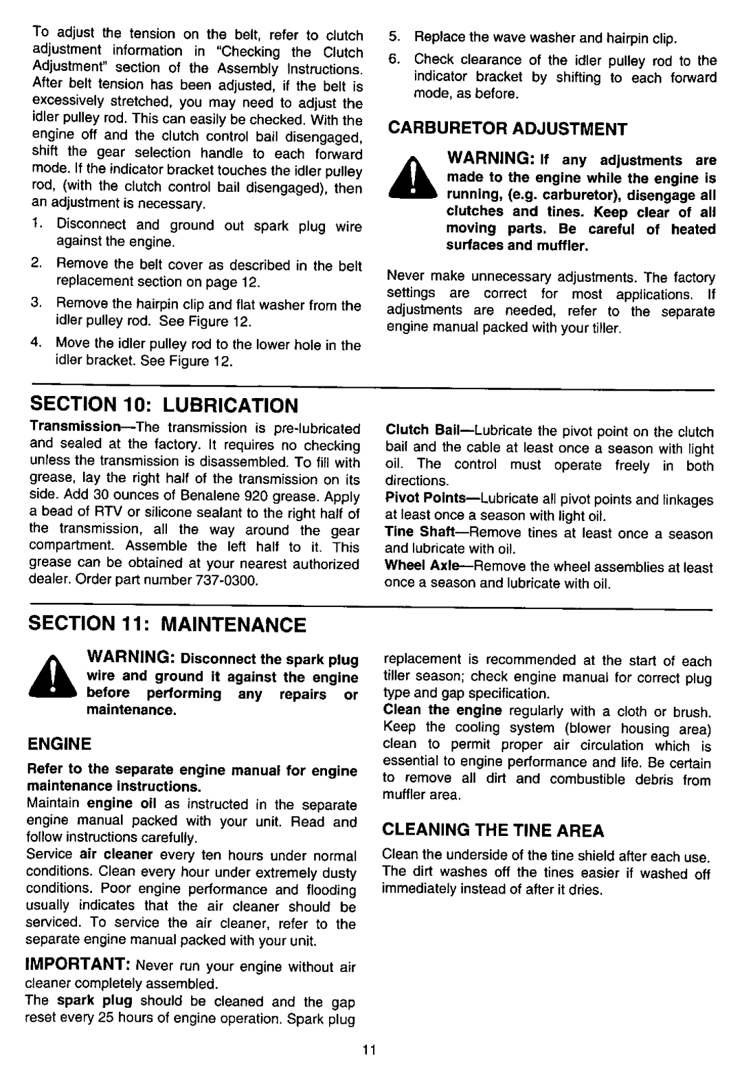 Cub Cadet 21A-458B101 manual 