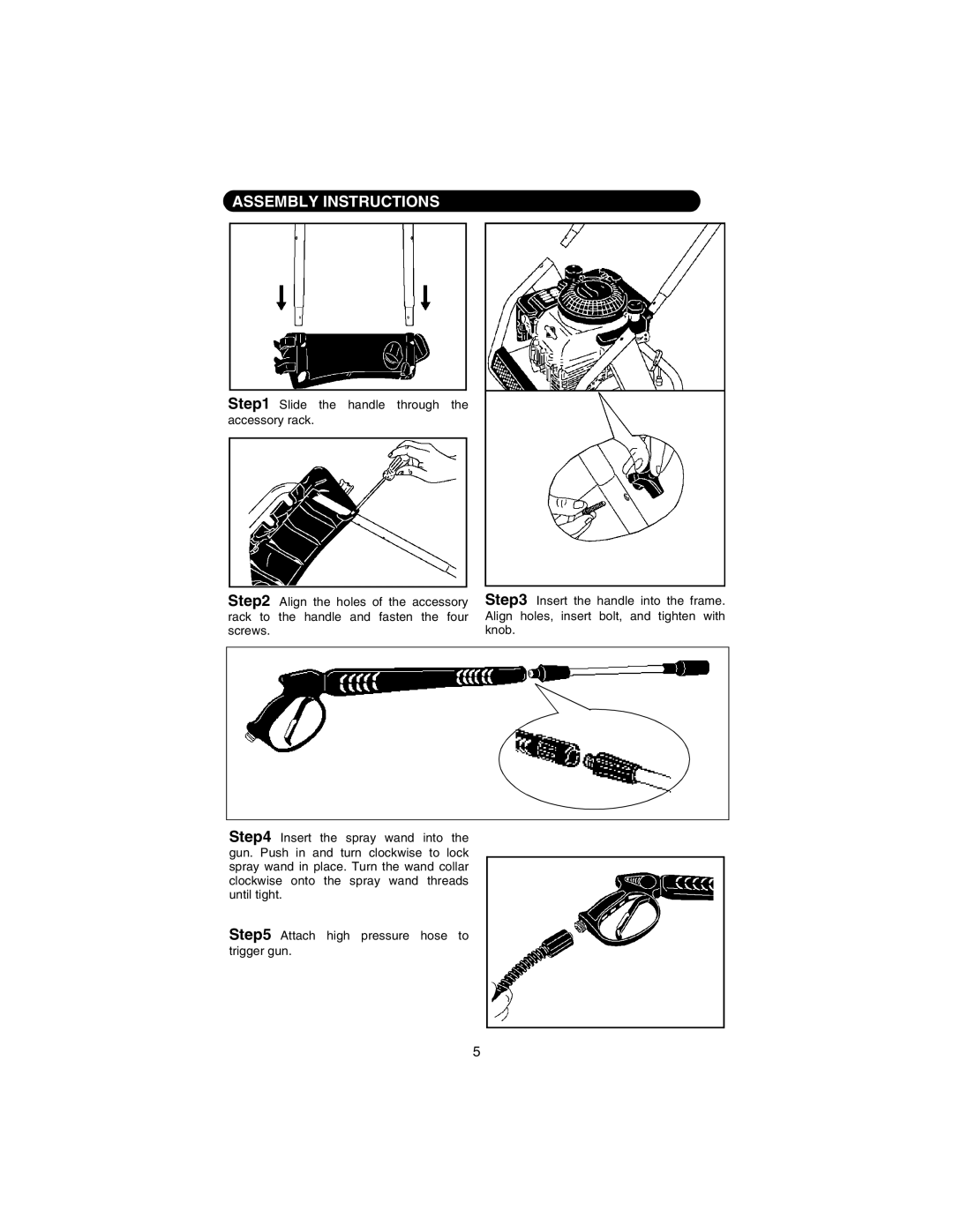 Cub Cadet 2200H manual Assembly Instructions 