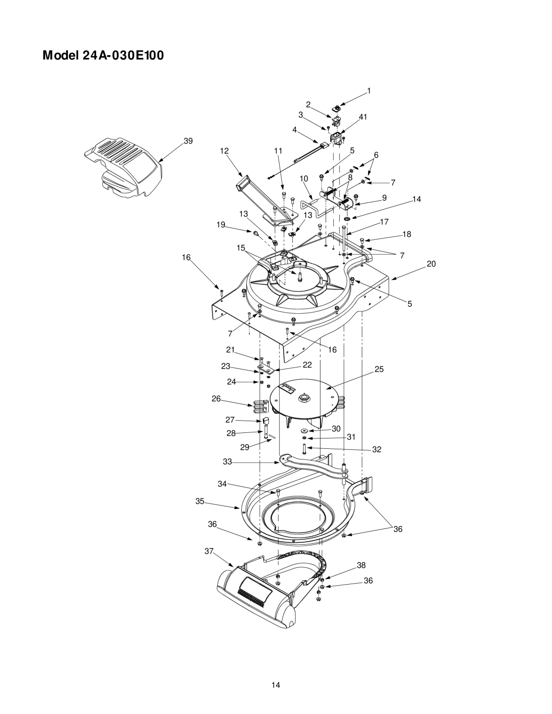 Cub Cadet manual Model 24A-030E100 