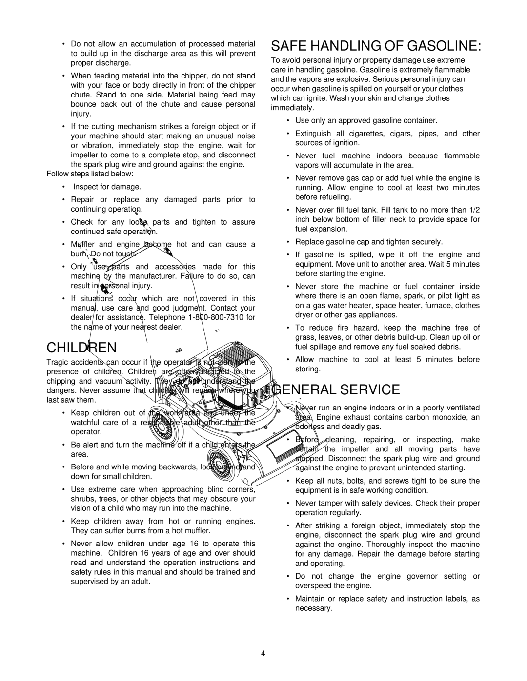 Cub Cadet 24A-030E100 manual Children 