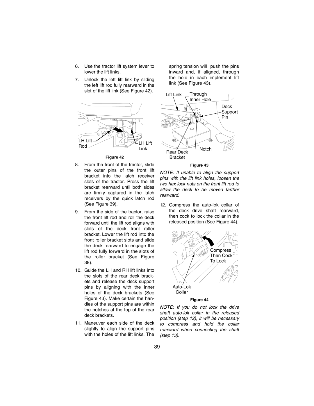 Cub Cadet 3184 manual To Lock 