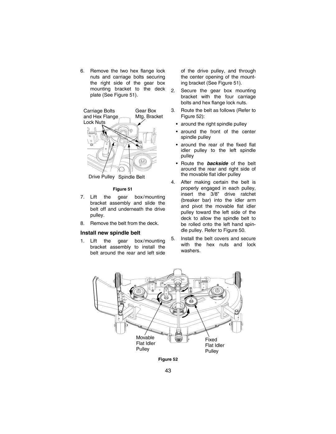 Cub Cadet 3184 manual Install new spindle belt 