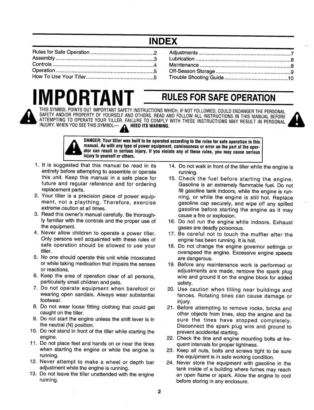 Cub Cadet 340 manual 