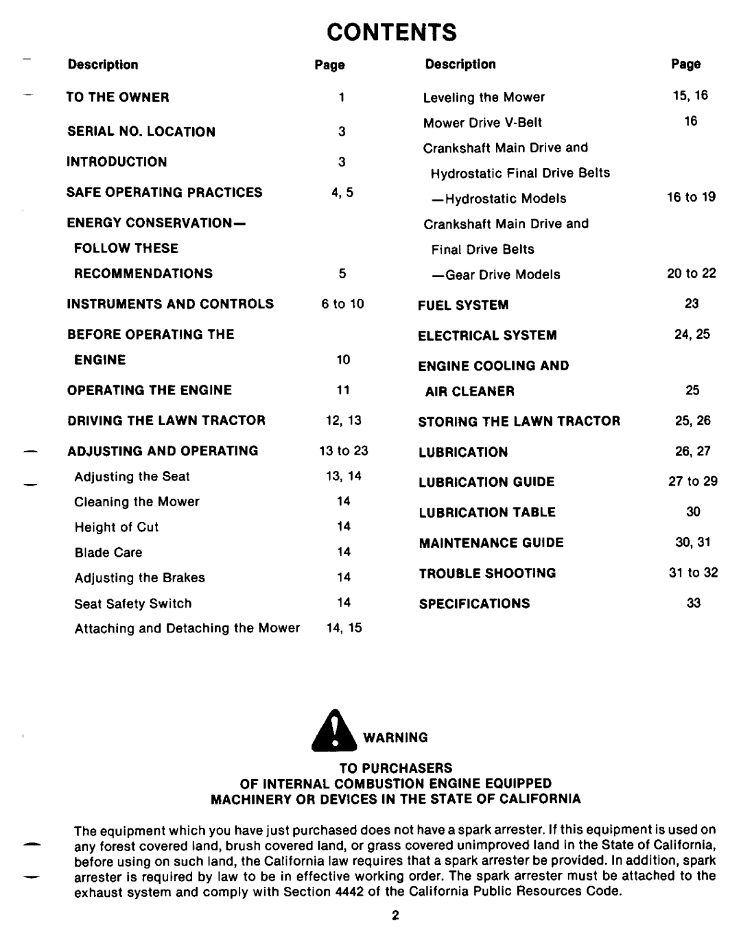 Cub Cadet 182, 382H manual 