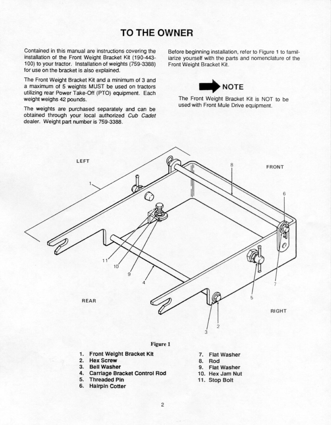 Cub Cadet 443 manual 