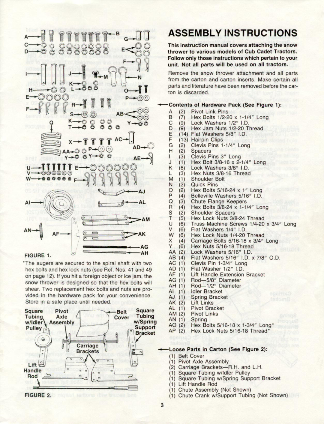 Cub Cadet 450 manual 