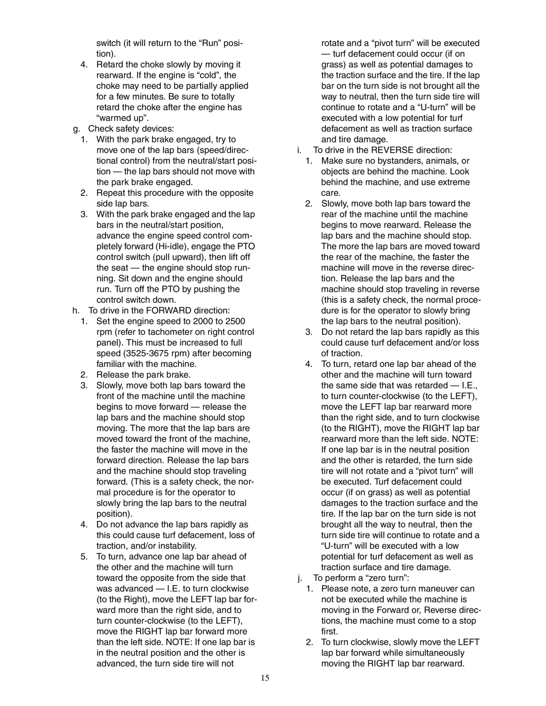 Cub Cadet 48-inch/54-inch/60-inch/72-inch service manual 