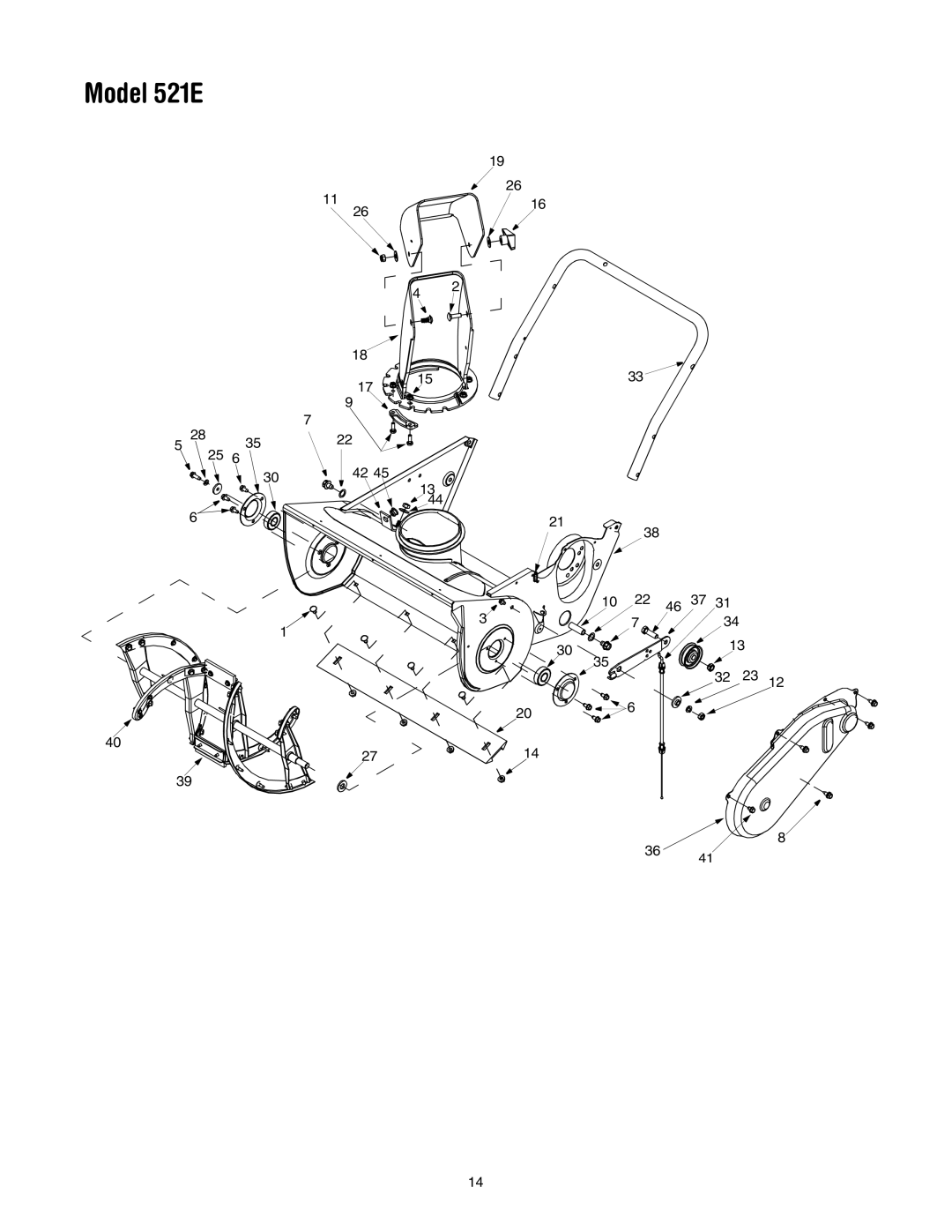 Cub Cadet manual Model 521E 