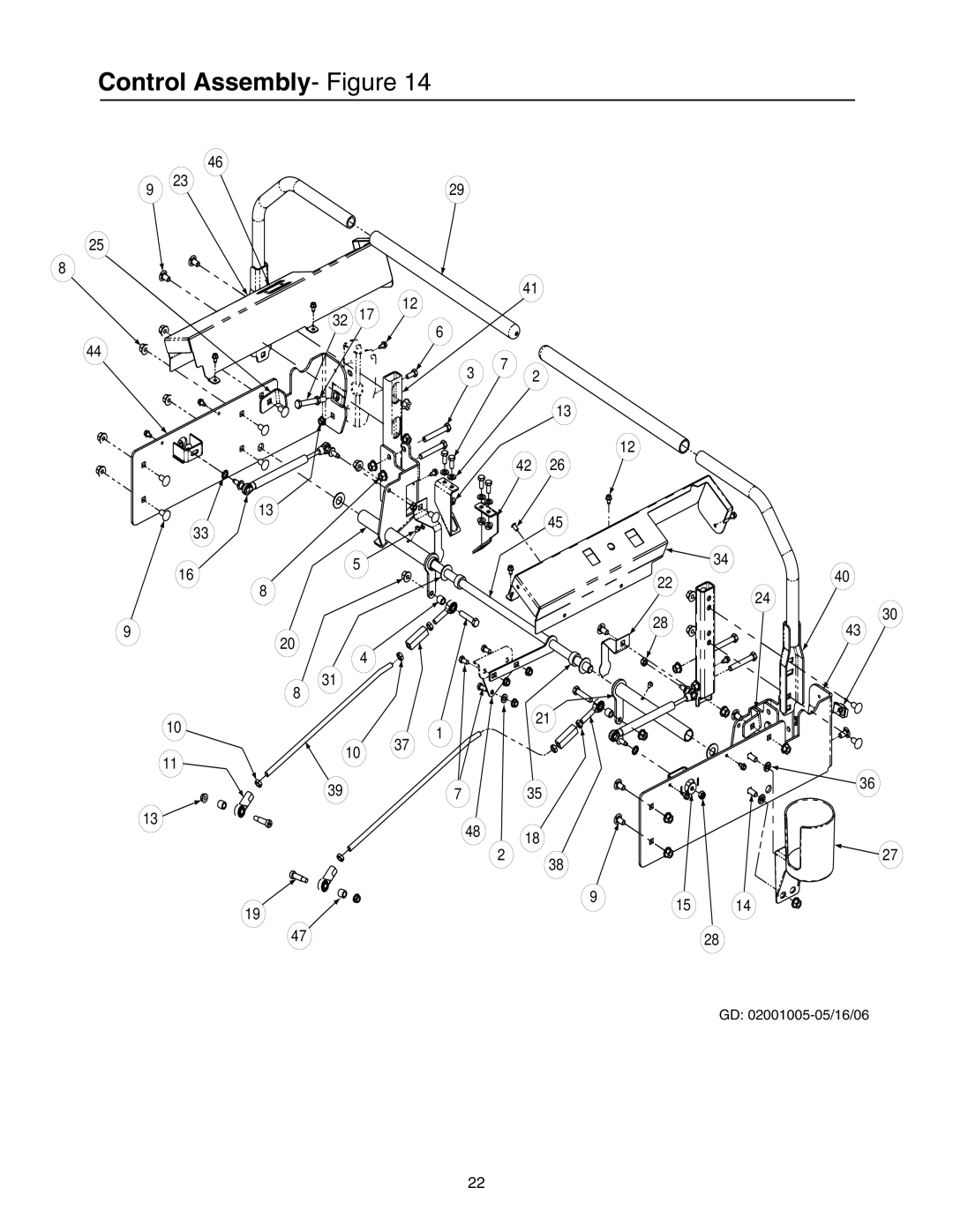 Cub Cadet 53AB5JEZ750, 53AB5JEX750 manual Control Assembly- Figure 