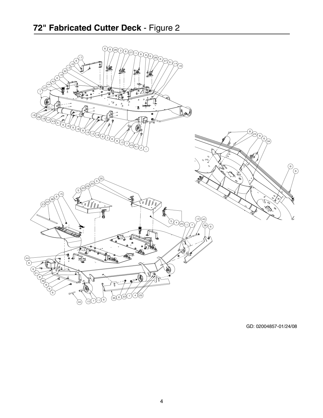 Cub Cadet 53AI8CT8050 manual Fabricated Cutter Deck Figure 