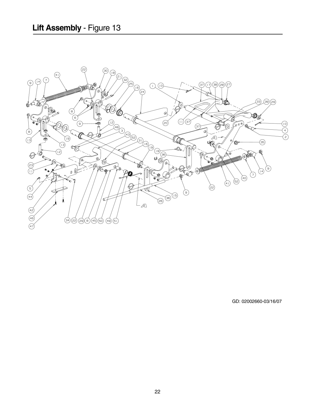 Cub Cadet 53AI8CTW750 manual Lift Assembly Figure 