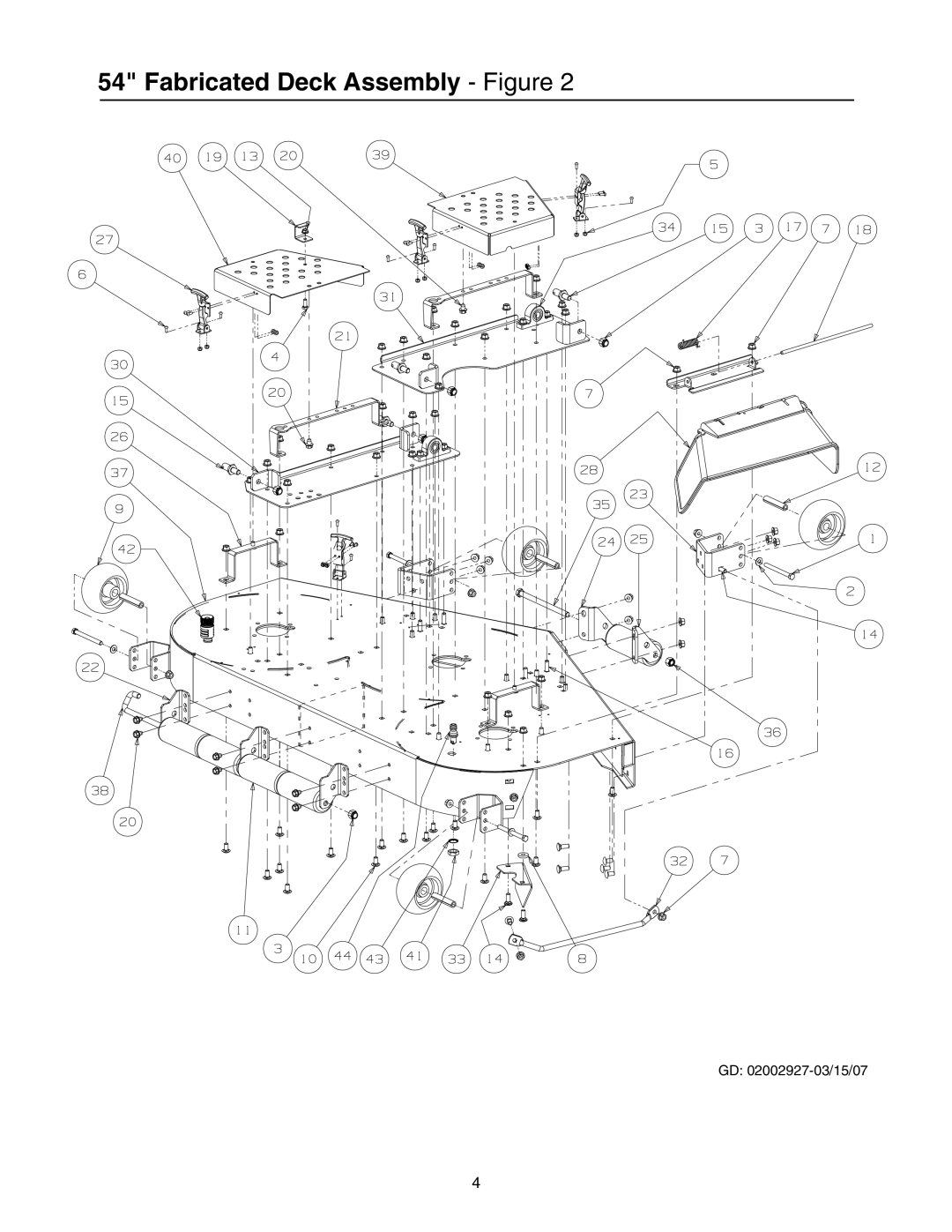 Cub Cadet 53AI8CTW750 manual Fabricated Deck Assembly Figure 