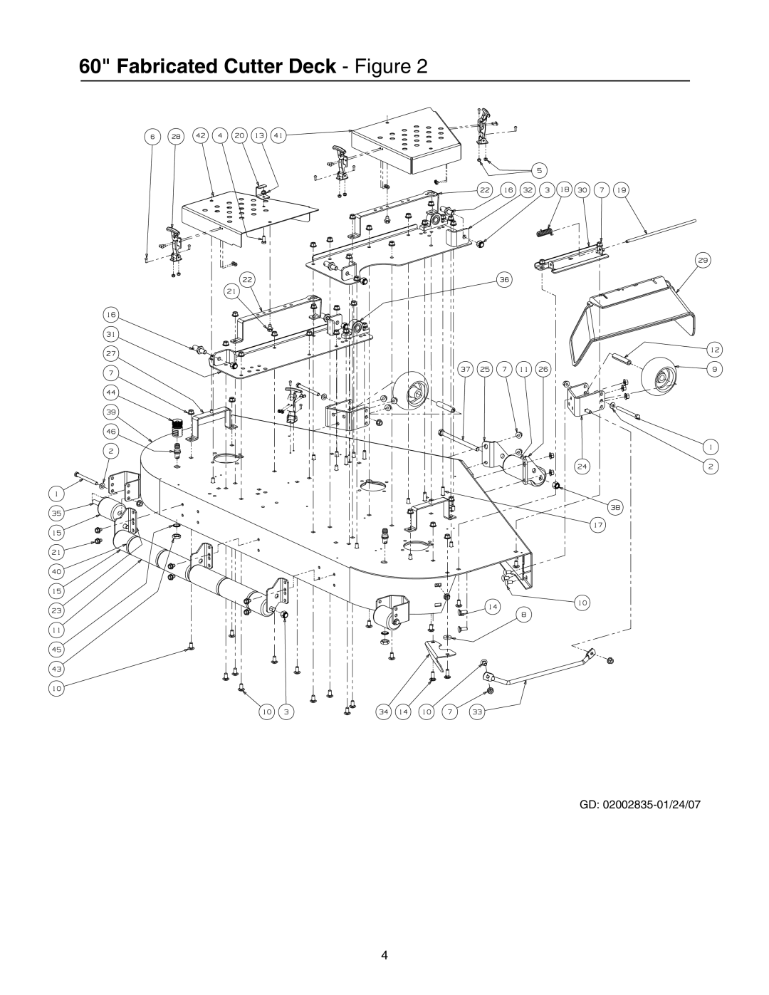 Cub Cadet 53AH8CTX750, 53CB5DBX630, 53AI8CTX750 manual Fabricated Cutter Deck Figure 