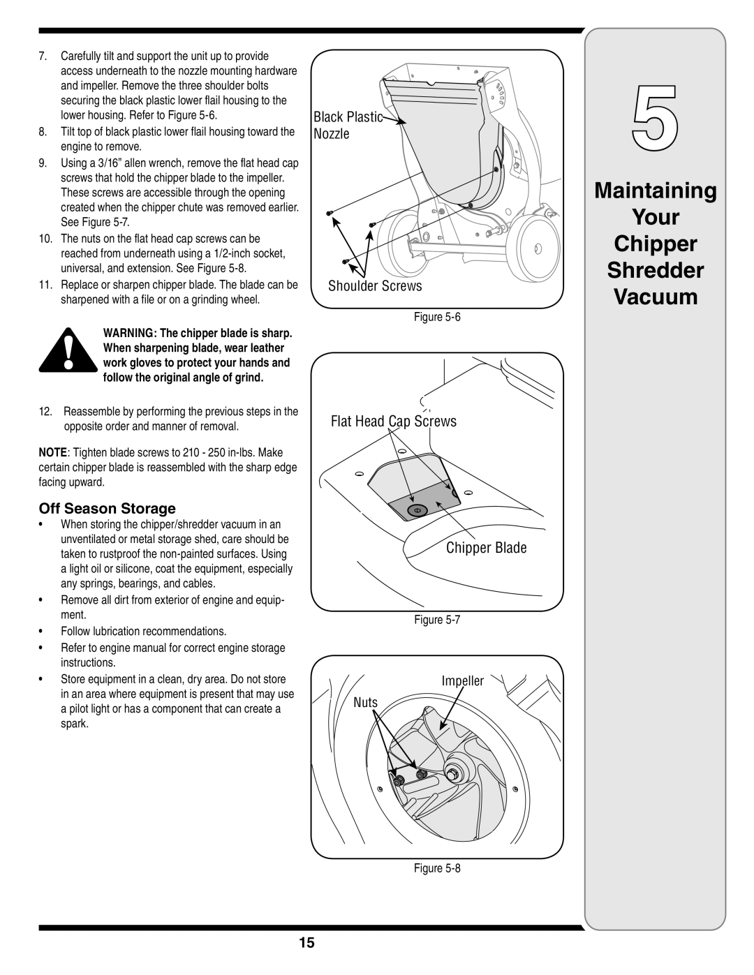 Cub Cadet 60 warranty Off Season Storage 