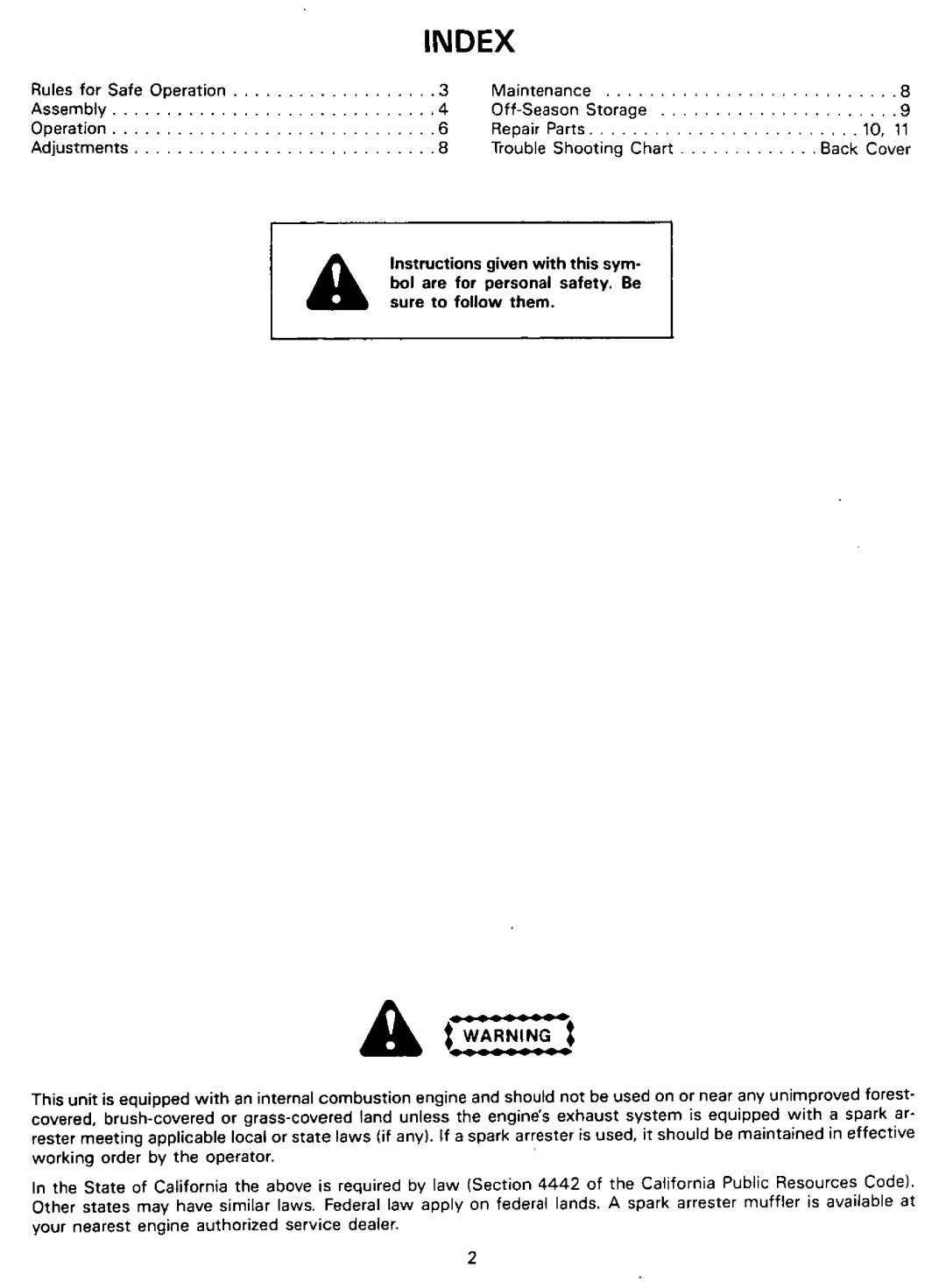 Cub Cadet 650 manual 