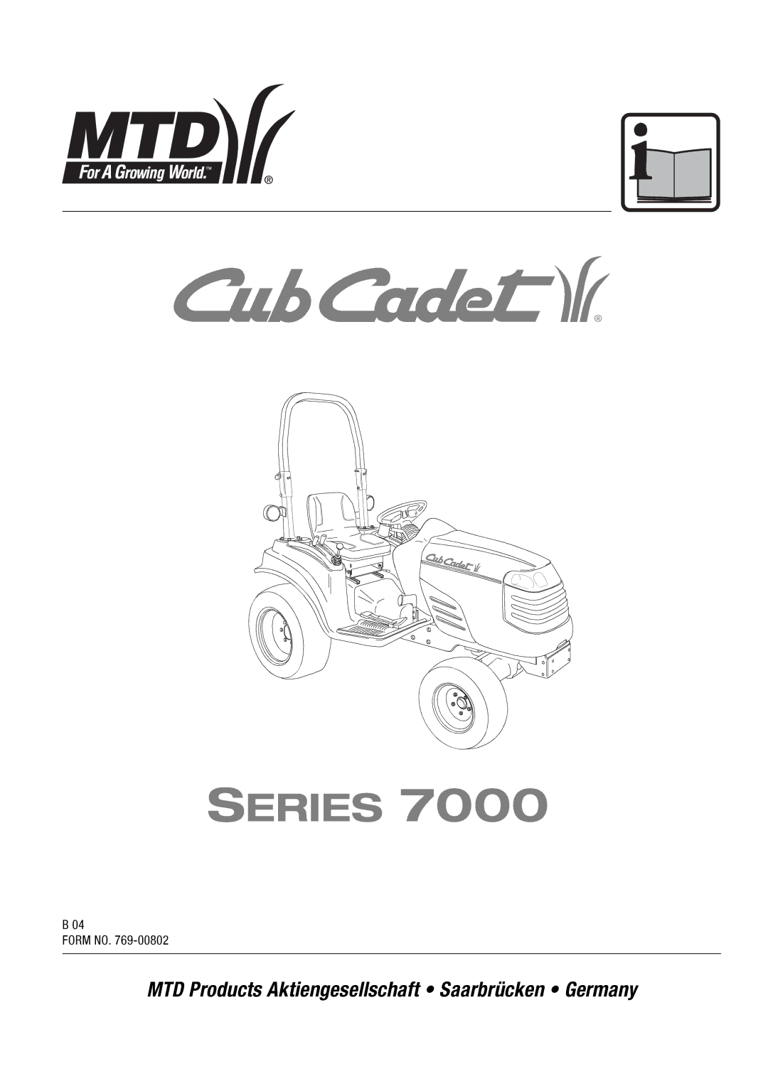 Cub Cadet 7000 Series manual 184VSHYGXW%OXMIRKIWIPPWGLEJX¤7EEVFVµGOIR¤+IVQER 