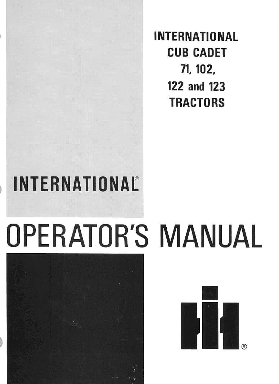 Cub Cadet 71 manual 