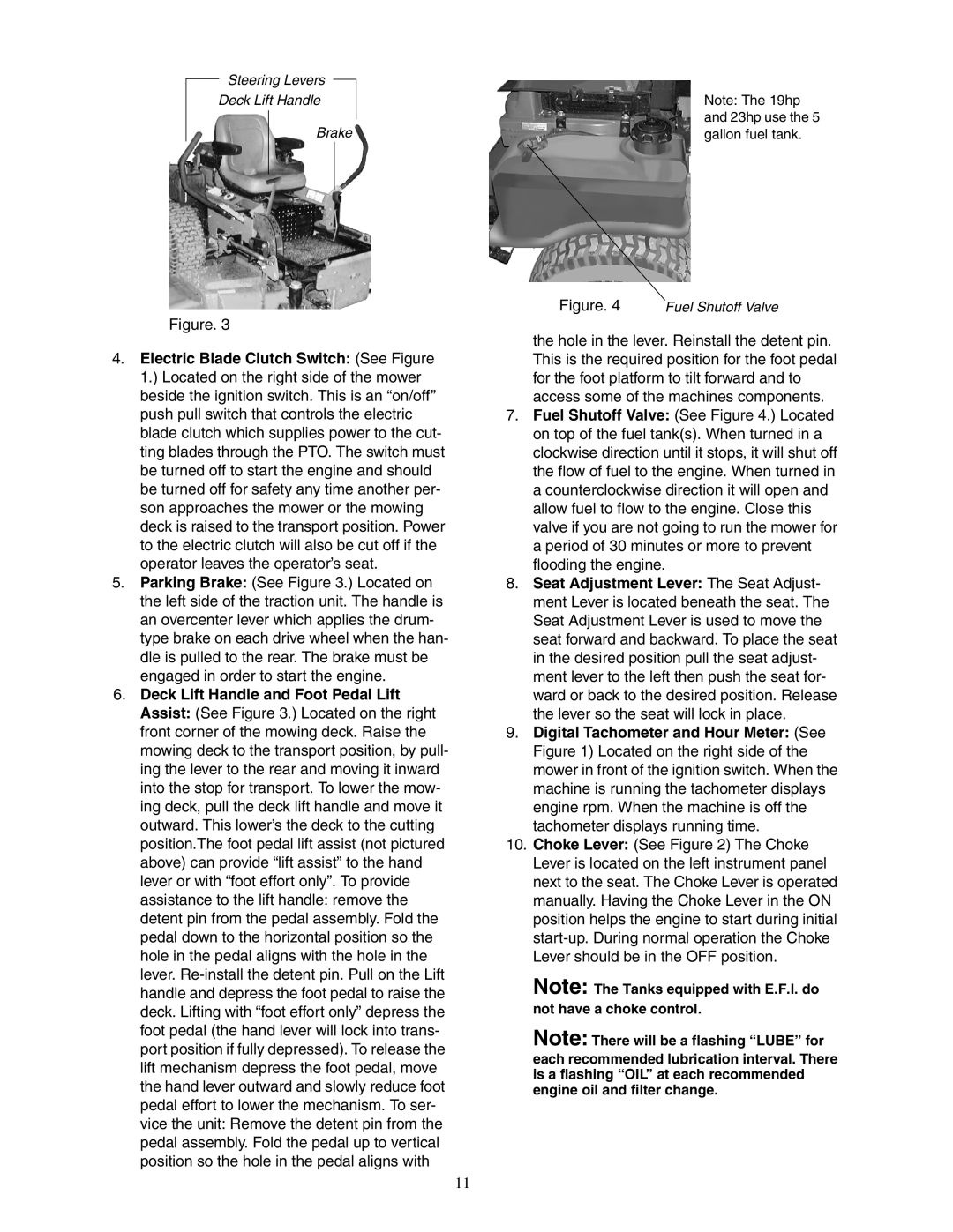 Cub Cadet 48-inch, 54-inch, 60-inch, 72-inch service manual Figure Fuel Shutoff Valve 