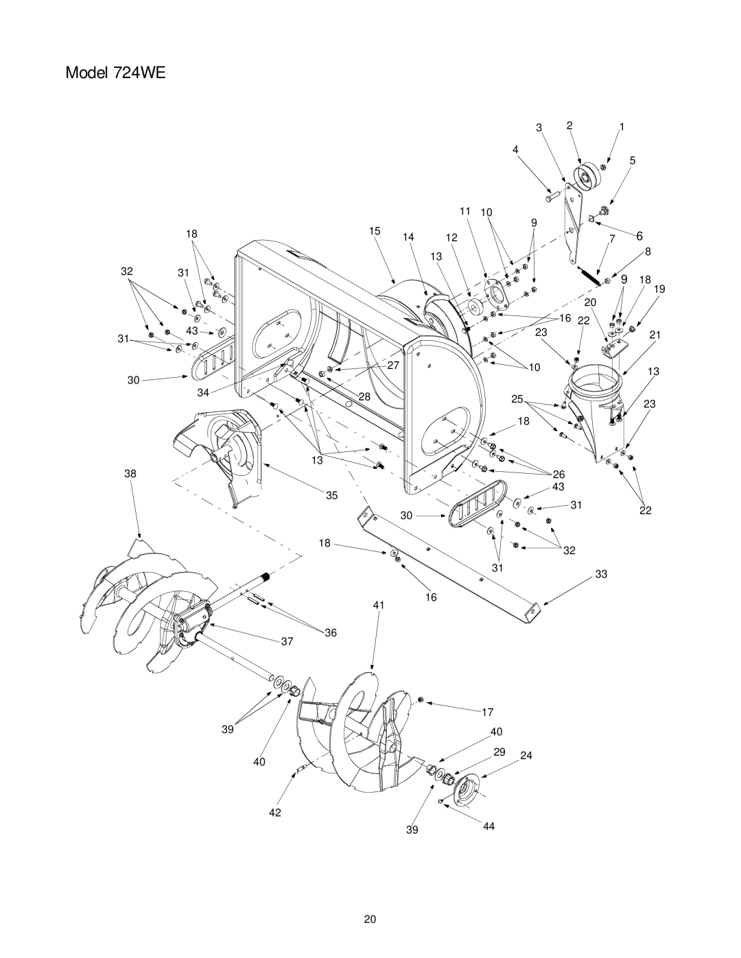 Cub Cadet manual Model 724WE 