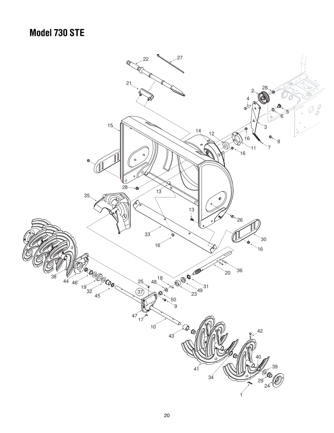 Cub Cadet 730 STE manual 2227 