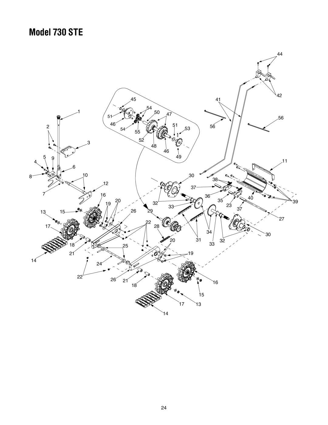 Cub Cadet manual Model 730 STE 