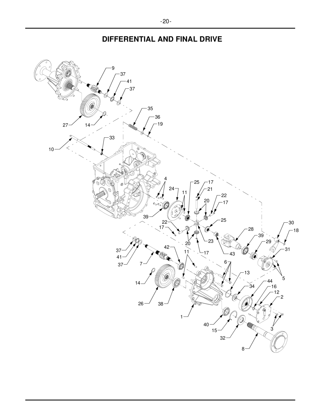 Cub Cadet 7304 manual Differential and Final Drive 