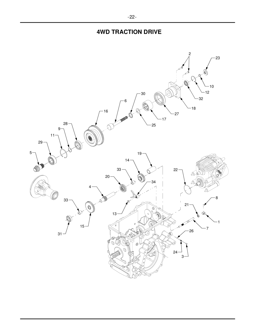 Cub Cadet 7304 manual 4WD Traction Drive 