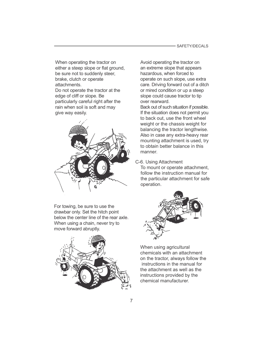 Cub Cadet 7532, 7530 manual Safety/Decals 