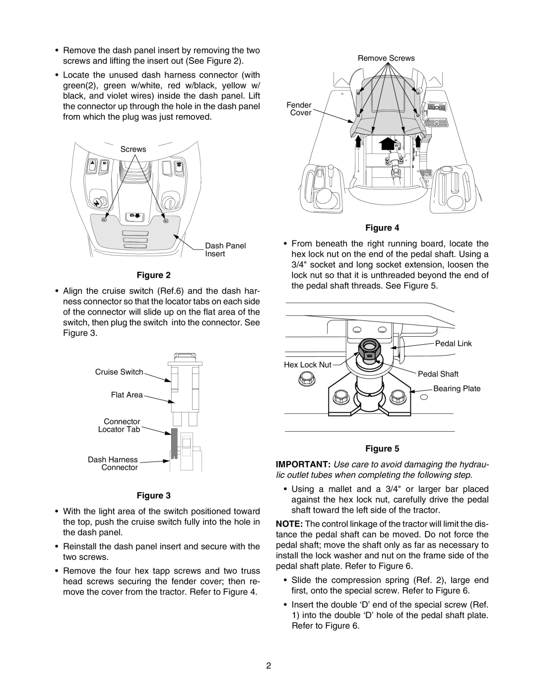 Cub Cadet 759-04080 installation instructions Remove Screws Fender Cover 