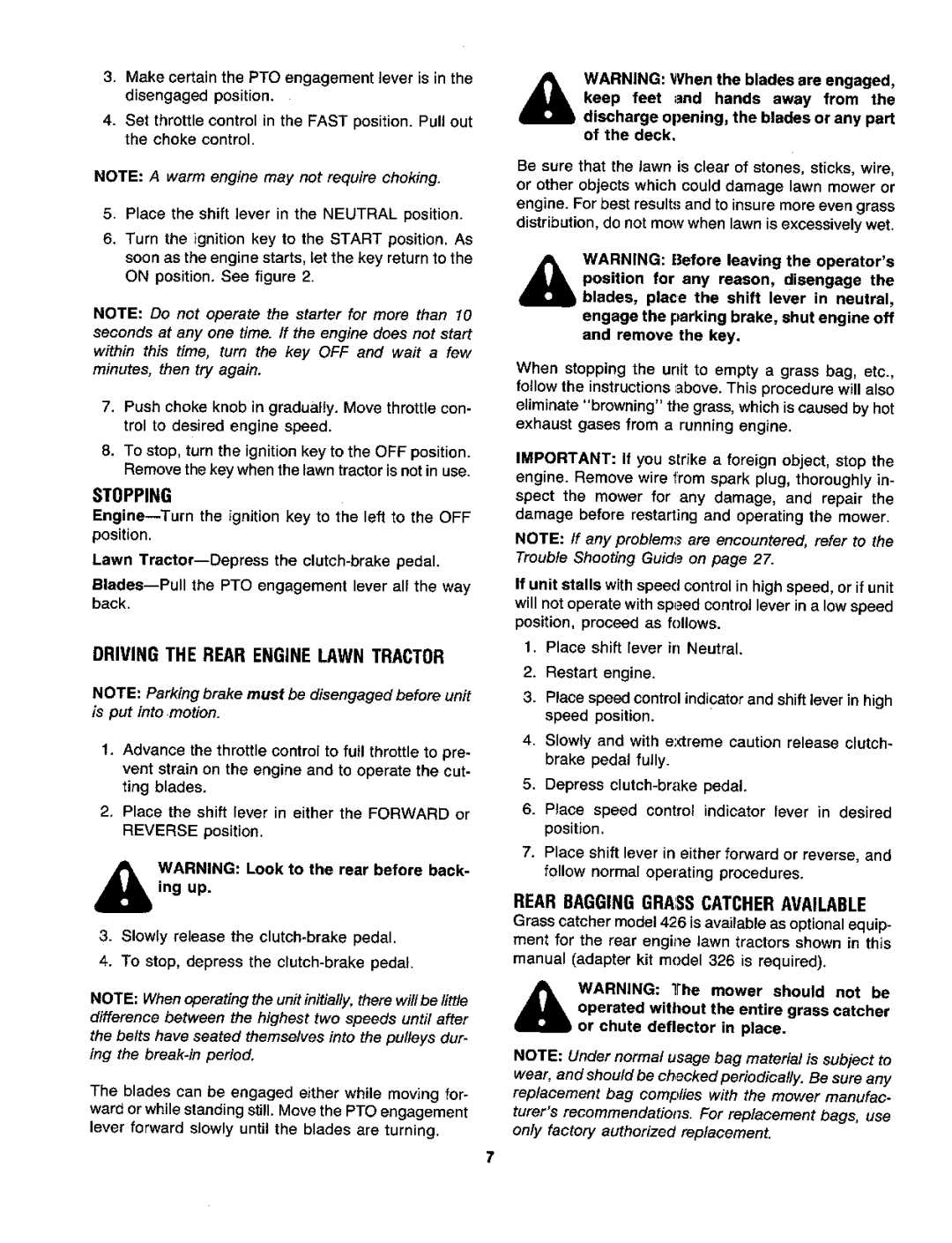 Cub Cadet 1208, 800, 1002 manual 