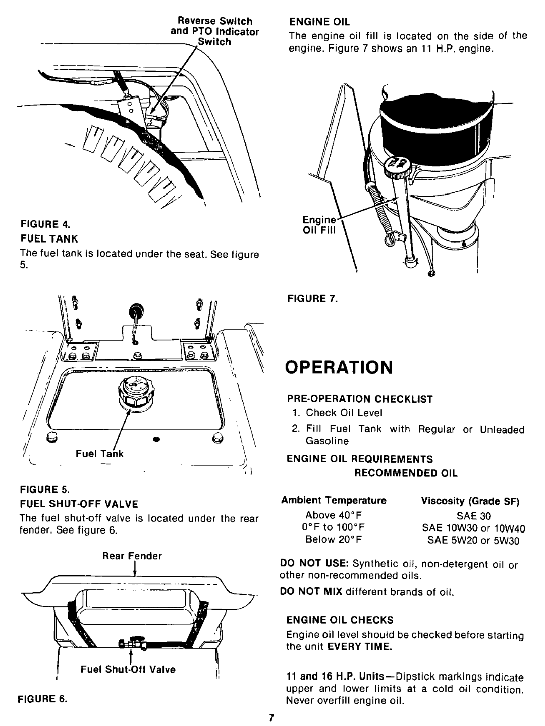 Cub Cadet 1605 (392), 805 (192), 1105 (292) manual 