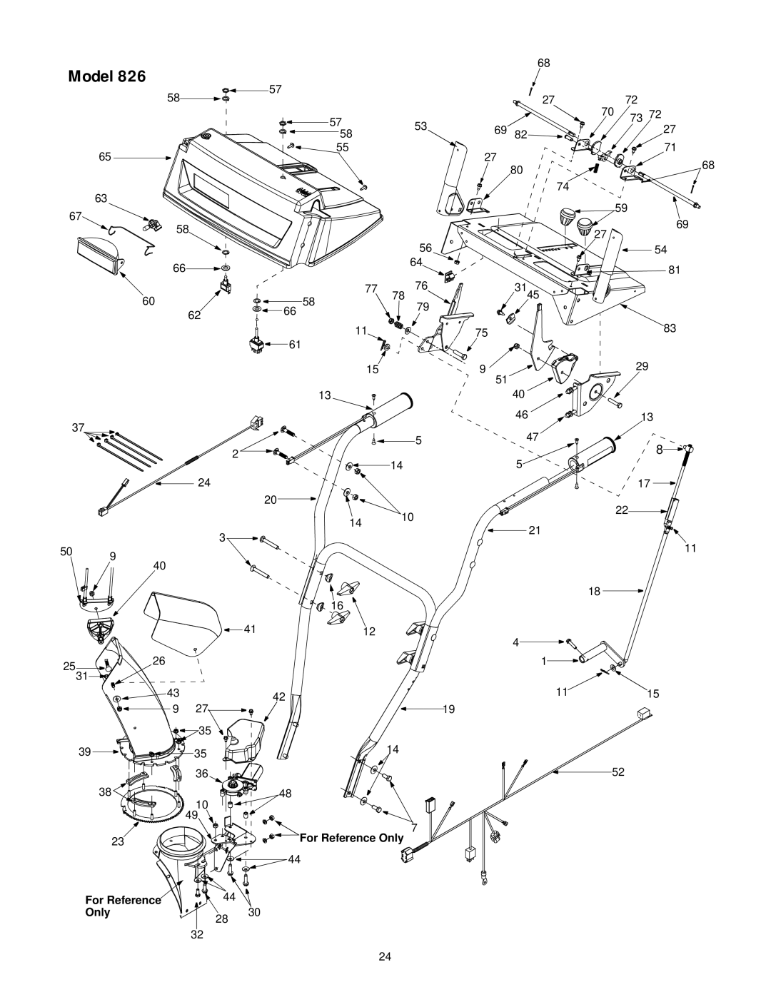 Cub Cadet 826 4x4 manual For Reference Only 