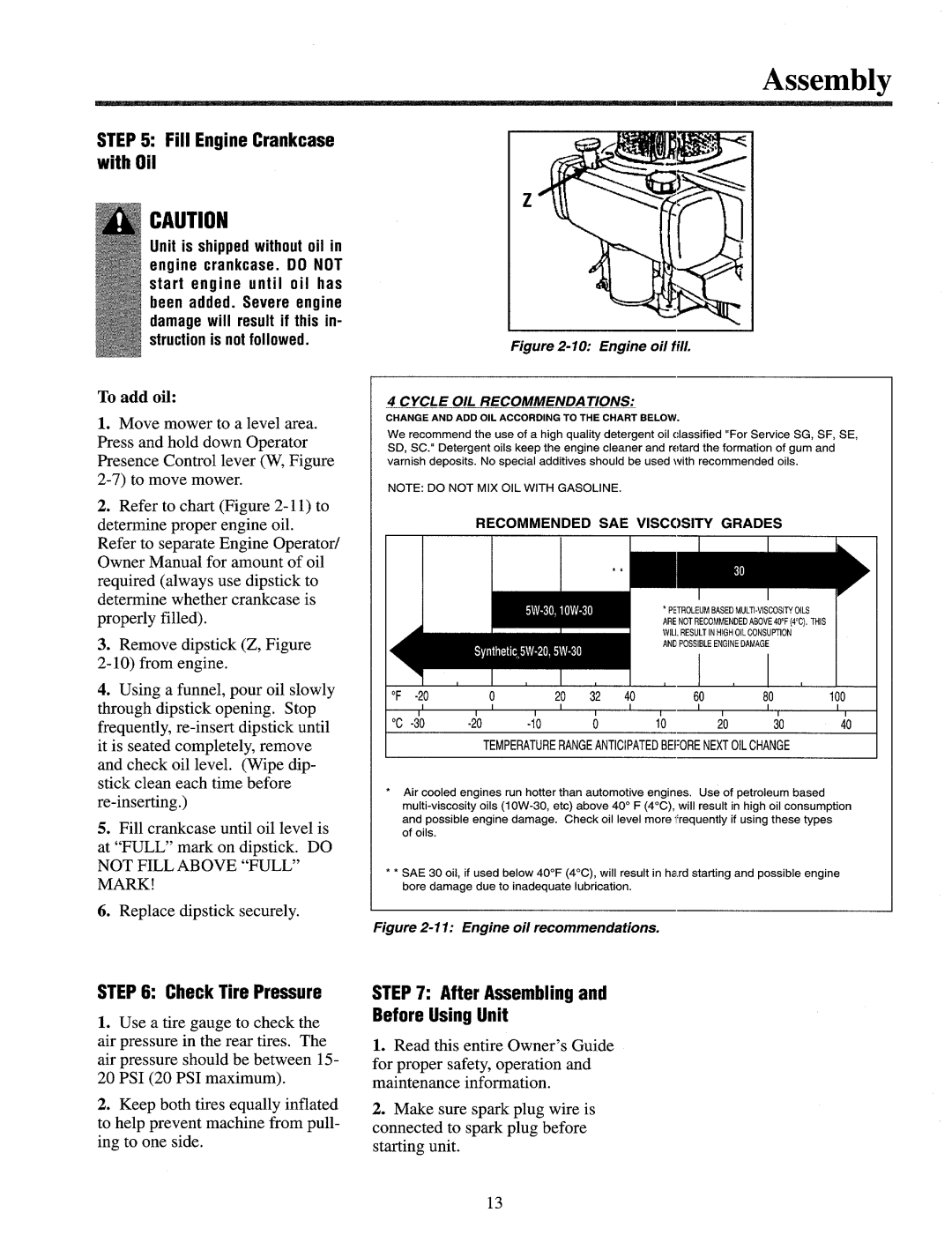 Cub Cadet 833R, 833E manual 