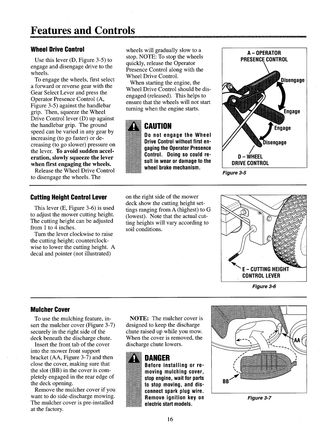 Cub Cadet 833E, 833R manual 