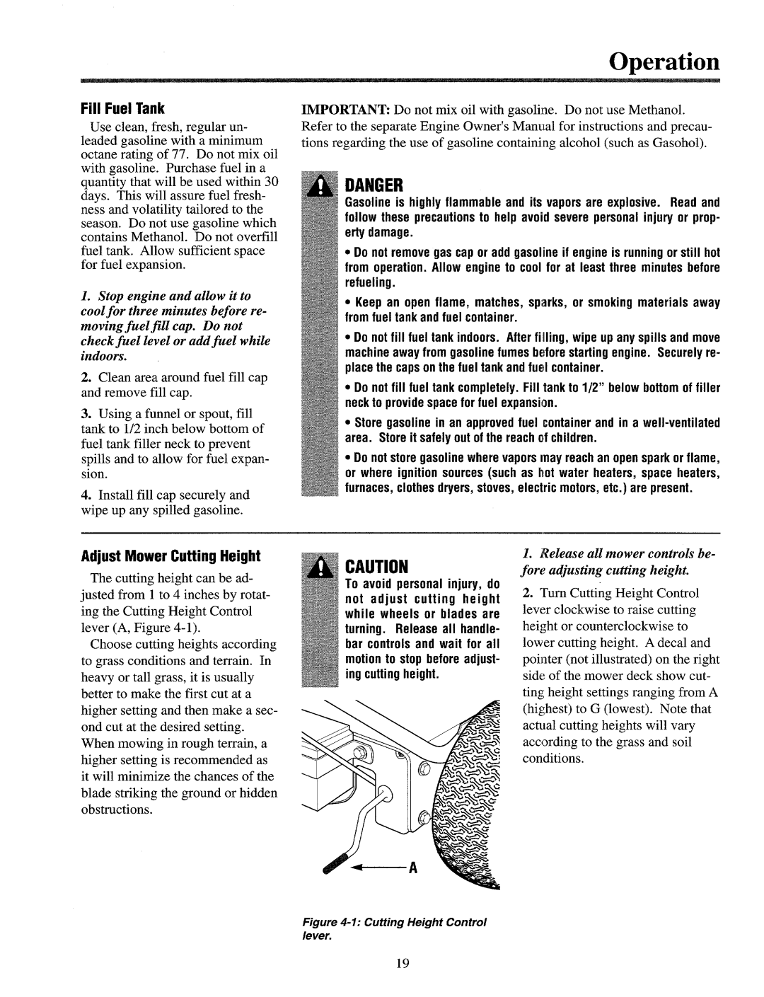 Cub Cadet 833R, 833E manual 