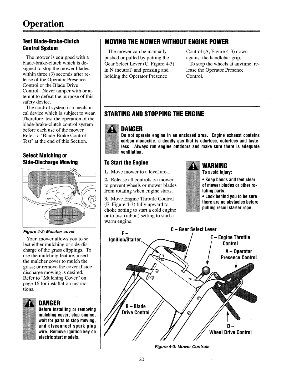 Cub Cadet 833E, 833R manual 