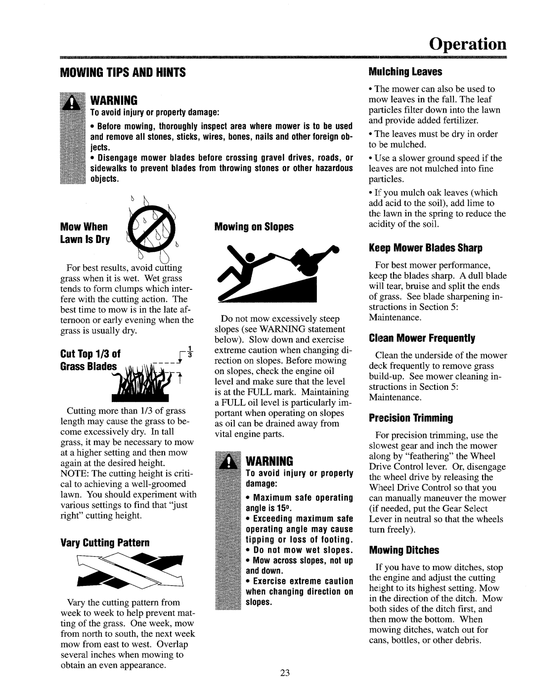 Cub Cadet 833R, 833E manual 