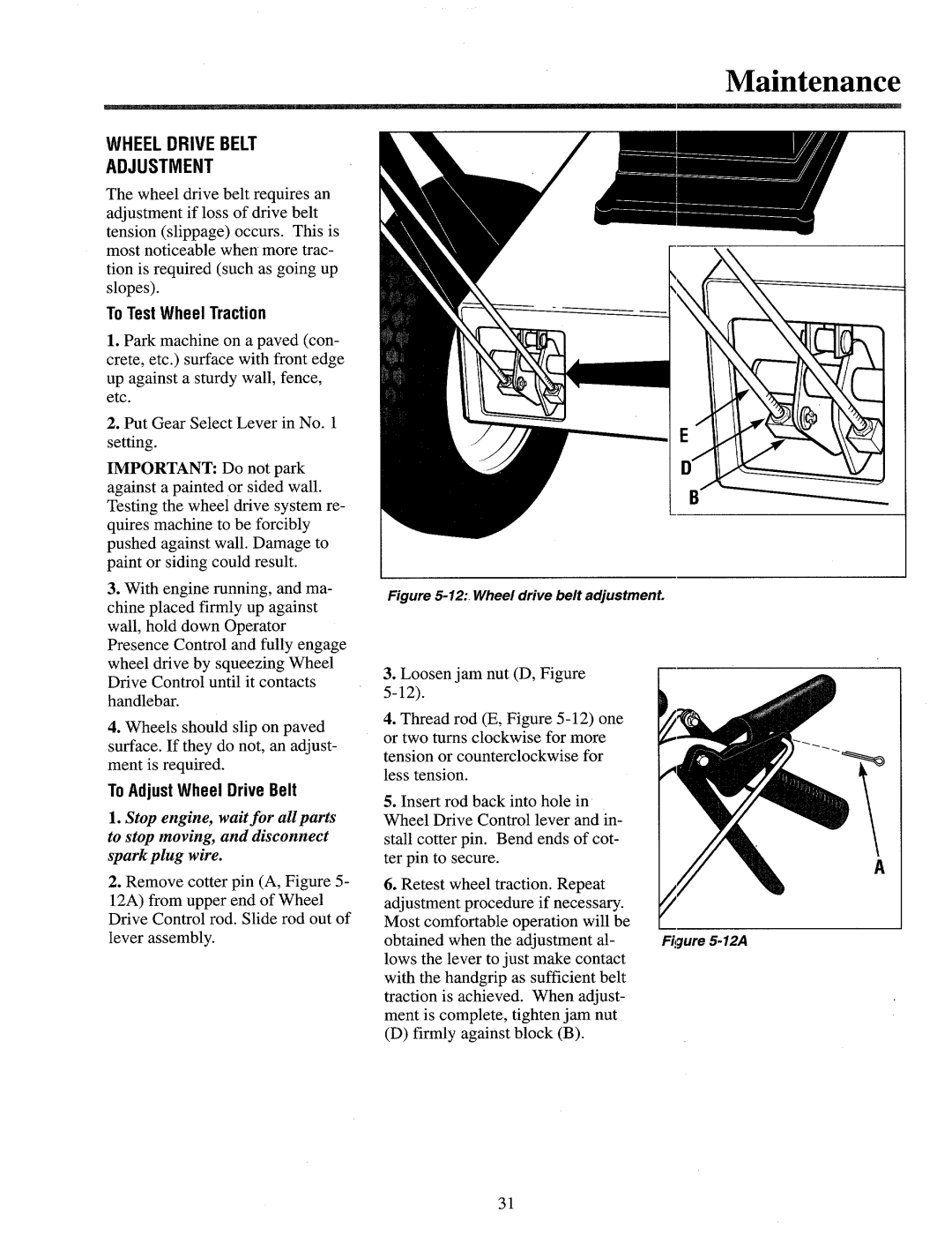 Cub Cadet 833R, 833E manual 